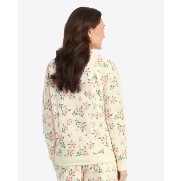Draper James Yellow Floral Natalie Sweatshirt Women's Medium - Picture 2 of 7